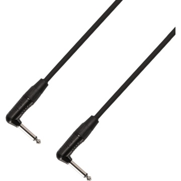 Adam Hall 4Star Instrument 0.6m ANGLED - Cablu patch 2 x Jack 6.3 mm in unghi
