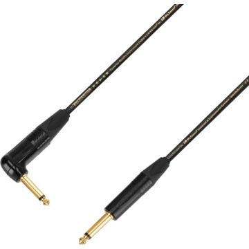 Adam Hall 5 STAR IPR 0150 PALMER® CABLE 1.5m - Cablu de instrument Jack 6.3 mm in unghi / Jack 6.3 mm