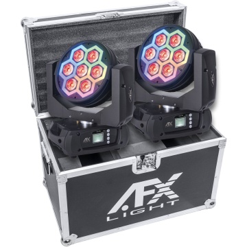 AFX Light MOVING CLUB KALEDO-FLIGHT - Set 2 x Moving Head-uri Wash