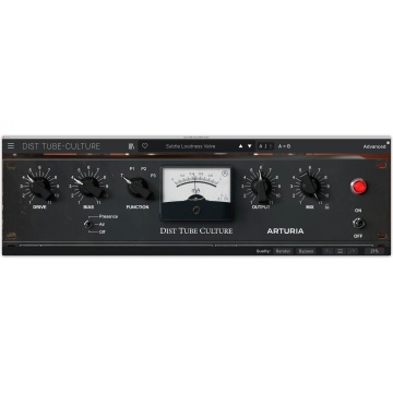 Arturia Dist TUBE-CULTURE - Plugin de saturatie si distorsiune cu lampi procesare stereo si EQ - Img 2