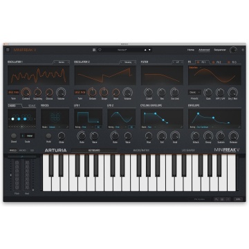 Arturia MiniFreak V - Plugin sintetizator virtual hibrid polifonic cu 6 voci 2 generatoare de sunet si sequencer cu 64 de pasi