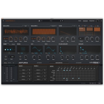 Arturia MiniFreak V - Plugin sintetizator virtual hibrid polifonic cu 6 voci 2 generatoare de sunet si sequencer cu 64 de pasi - Img 3