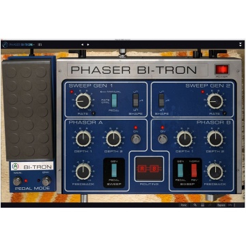 Arturia Phaser BI-TRON - Plugin efect phaser dual stereo cu 2 LFO-uri si circuite tip 12-pole