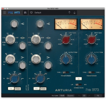 Arturia Pre 1973 - Plugin preamplificator british virtual cu EQ 4 benzi si procesare stereo Mid/Side