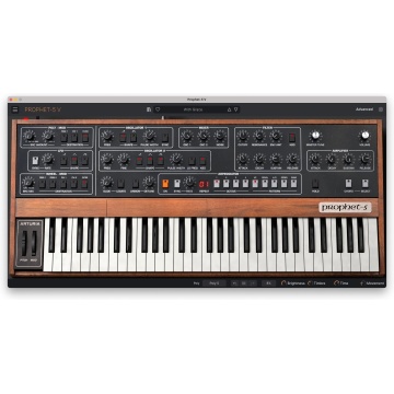 Arturia Prophet-5 V - Plugin sintetizator virtual analog polifonic cu 2 VCO arpegiator efecte si compatibilitate MPE