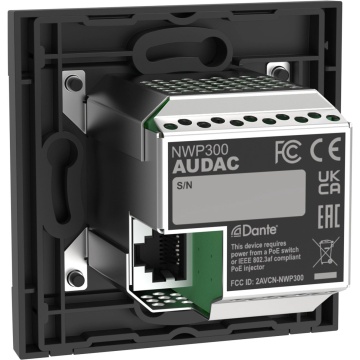 Audac NWP300/B - Panou de intrare audio in retea Dante - Img 3