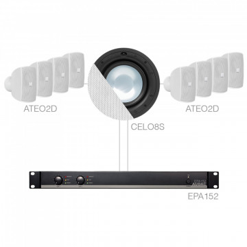 Audac SONA82.8S/W - Sistem complet pentru instalatii audio fixe