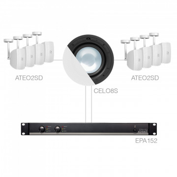 Audac SONA82.8SC/W - Sistem complet pentru instalatii audio fixe
