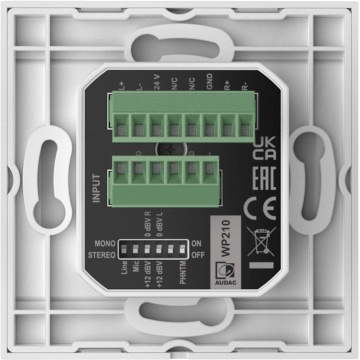 Audac WP210/W - Panou de intrare audio - Img 3