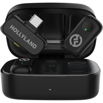 Hollyland LARK A1 Duo USB-C - Space Gray - Sistem Lavaliera Wireless 2.4 GHz cu 2 Transmitatoare - Img 2