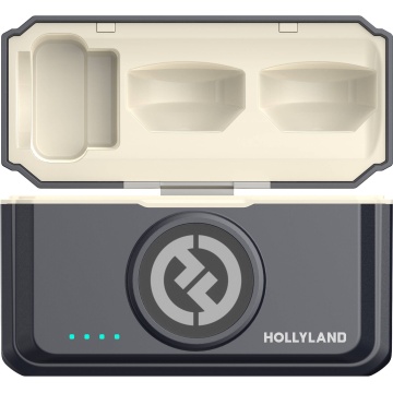 Hollyland LARK M2 Combo - Shine Charcoal - Sistem Lavaliera Wireless 2.4 GHz cu 2 Transmitatoare - Img 5