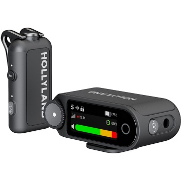 Hollyland LARK MAX 2 Solo Space Grey - Sistem wireless 2.4 GHz cu un transmitator