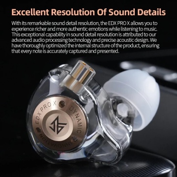 KZ Acoustics EDX Pro X Black - Casti monitorizare In-Ear - Img 8