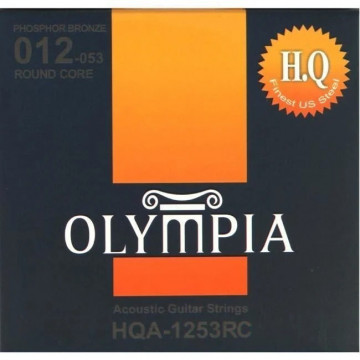 Olympia HQA1253RC Fosfor-Bronz Round-Core 12-53 - Set corzi chitara acustica