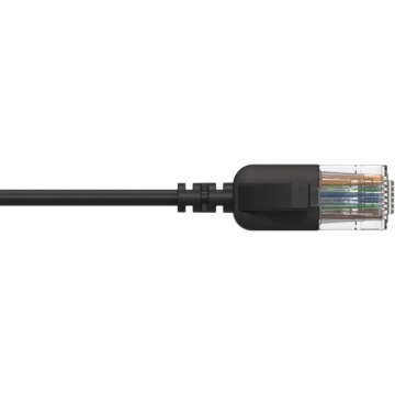 ProCab CSD560B/0.3 - Cablu de retea 0.3 metri CAT6A U/UTP RJ45 tata - RJ45 tata slim 30 AWG LSHF - Img 2