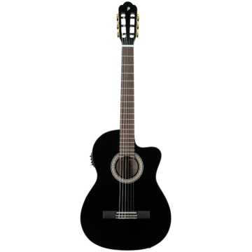 Prodipe Guitars Primera 4/4 CEQ Gloss Black - Chitara electro-clasica
