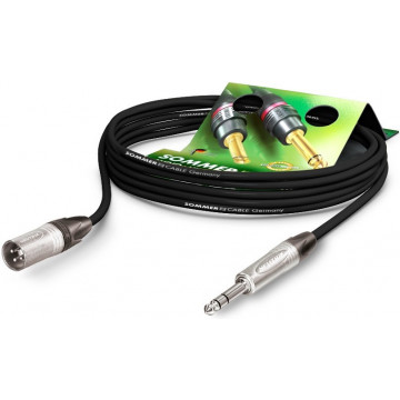 Sommer Cable SGN4-0250-SW Stage 22 Highflex Black 2.5m - Cablu de microfon