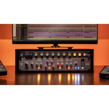 SSL BUS-COMP CLASSIC - Compresor audio analogic stereo rack 1U cu VCA Drive si side-chain stereo extern - Img 5