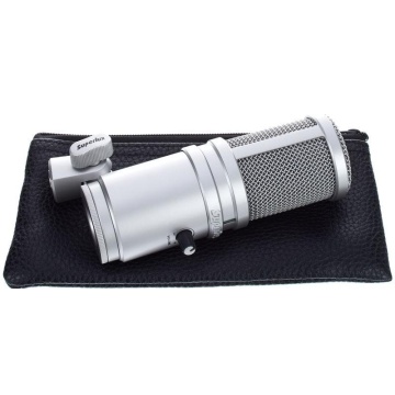 Superlux E205U USB - Microfon de Studio, Gaming, Podcast, VoIP, cu Stativ de Masa Inclus - Img 6