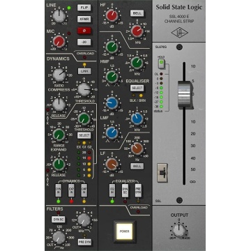 Universal Audio UAD SSL 4000 E Channel Strip - Plugin emulare channel strip cu compresor VCA gate expander si EQ