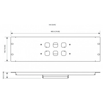 Visual Productions Rackmount B - Panou rack 3U - Img 2