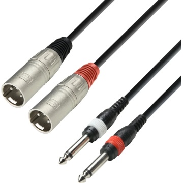 Adam Hall 3 STAR TMP 0600 6m - Cablu audio XLR tata / Jack 6.3 mm