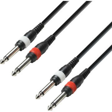 Adam Hall 3Star 2TS-2TS 3m - Cablu audio 2 x Jack 6.3 mm