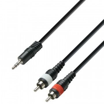Adam Hall 3Star TRS3.5-2RCA 3m - Cablu audio