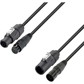 Adam Hall 4 STAR H TCON 5D 0300 3m - Cablu hibrid DMX si alimentare XLR 5 pini / TRUE1 3 m IP65