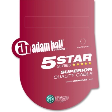 Adam Hall 5Star Mic XLRf-TS 3m - Cablu de microfon XLR mama / Jack 6.3 mm - Img 2