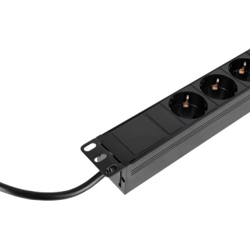 Adam Hall RACK PDU 8 1.4m - Prelungitor rack 1U 8 prize fara intrerupator - Img 5