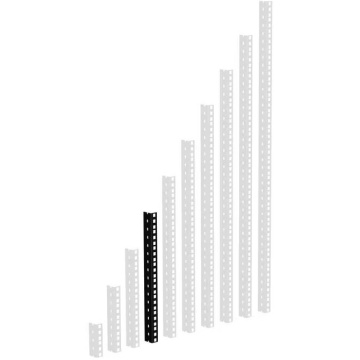 Adam Hall Rack Rail 08 Black - Banda rack 8U