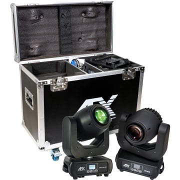 AFX Light 2SPOT180LED-FC - Set 2 x Moving head cu flightcase
