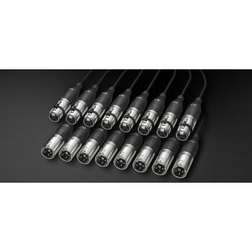 Alva Audio 8 x XLR - 8 x XLR 2M - Cablu XLR - XLR