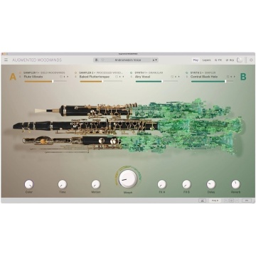 Arturia Augmented WOODWINDS - Plugin instrument virtual hibrid cu instrumente de suflat din lemn si 300+ preseturi