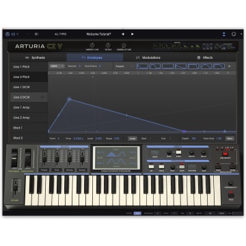 Arturia CZ V - Plugin sintetizator virtual cu sinteza phase distortion 32 voci si 4 sloturi FX