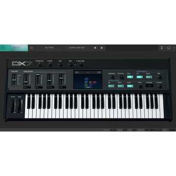 Arturia DX7 V - Plugin sintetizator virtual FM cu 6 operatori 32 algoritmi si 32 voci