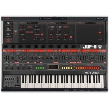 Arturia Jup-8 V4 - Plugin sintetizator virtual analog polifonic 16 voci cu arpegiator si sequencer