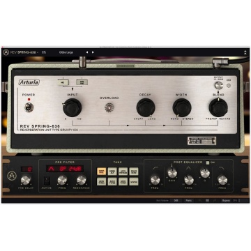 Arturia Rev SPRING-636 - Plugin spring reverb si preamplificator cu tranzistori din germaniu emulati