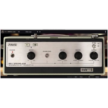 Arturia Rev SPRING-636 - Plugin spring reverb si preamplificator cu tranzistori din germaniu emulati - Img 2