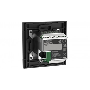 Audac NWP220/B - Panou de intrare audio in retea Dante - Img 2