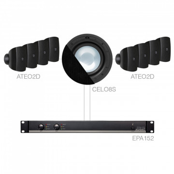 Audac SONA82.8S/B - Sistem complet pentru instalatii audio fixe