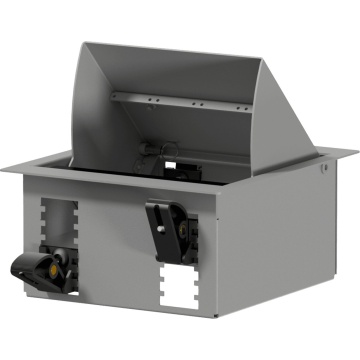 Caymon CASY024/G - Suport module birou sau perete pentru 4 module CASY adancime 68.5 mm otel