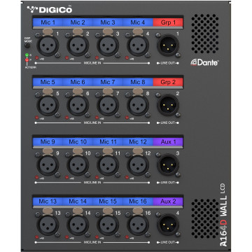 DiGiCo Dante A164D Wall LCD - Stagebox