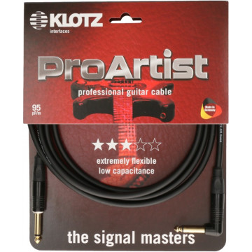 KLOTZ PROK045PR PRO ARTIST Jack - Jack 4.5 m - Cablu de instrument Jack-Jack