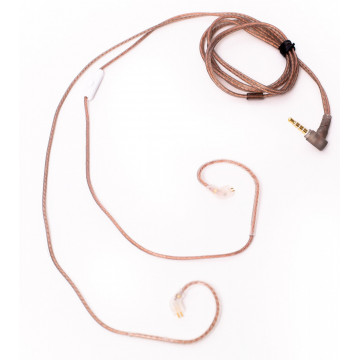 KZ Acoustics Transparent & Black Cable B PIN MIC - Cablu pentru casti in-ear