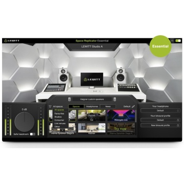Lewitt Space Replicator Essential - Plugin de monitorizare virtuala pentru casti cu simulare de spatii acustice reale - Img 2