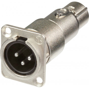 Neutrik NA3MDF - Adaptor pentru panou XLR mama - XLR tata