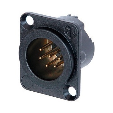 Neutrik NC6MD-LX-B - Conector XLR tata 6 pini