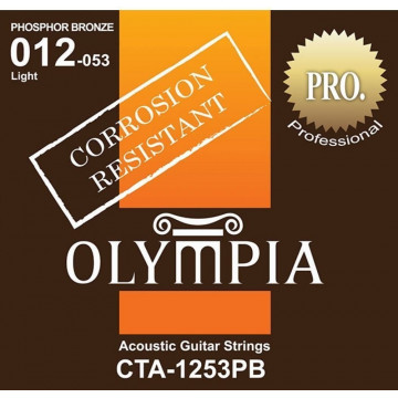 Olympia CTA1253PB Fosfor-Bronz Light 12-53 - Set corzi chitara acustica